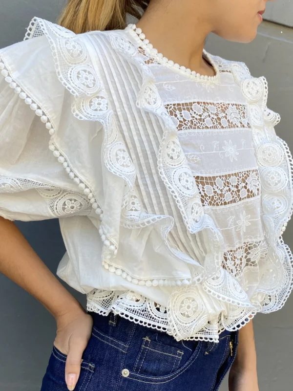 Blusa broderie